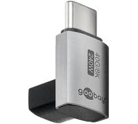 goobay Adattatore USB-C 240 W 40 Gbit prolunga 90° verticale corto USB 4 (maschio a femmina) / USB 4.0 adpter 8 K @60 Hz, retrocompatibile USB 3.1, USB 2.0/7444