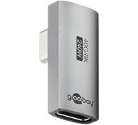 Goobay Adattatore USB-C 74443 angolato 90° rotante USB4 Gen4 240W 40 Gbit Argento