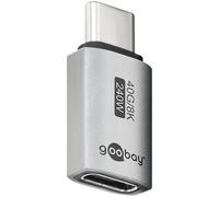 goobay Adattatore USB-C 240 W 40 Gbit prolunga dritta, USB 4 (maschio a femmina) / USB 4.0 Adpter 8 K @60 Hz, retrocompatibile USB 3.1, USB 2.0/74447