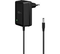 goobay Alimentatore universale 12 V/18 W 1,5 A Adattatore di Alimentazione Plug-in/Trasformatore di Alimentazione Spina DC 5,5 mm x 2,1 mm per TV Box, Router, videocamera, 64975