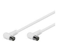 Goobay 67356 - Cavo di collegamento ad angolo, 80 dB, doppia schermatura, 5 m