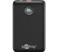 GOOBAY 65868 - Powerbank, Li-Po, 10000 mAh, 1x USB-A, 1x USB-C, nero