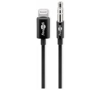 GOOBAY 66805 - Cavo di collegamento audio Lightning (3,5 mm), 1 m, nero