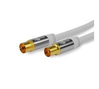 GOOBAY 70325 - Cavo di collegamento antenna (IEC) (135 dB tipo) 4x schermato, 1