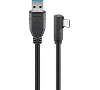 Cavo USB3.0 USB-C M 90 a USB tipo A M 1,5m Nero