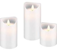 goobay Candela con Luce LED Set di 3 - NUOVO