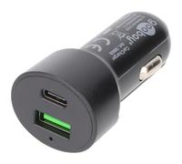 goobay Caricabatteria da auto USB C, 48 W, con tecnologia Power Delivery (PD) e Quick Charge (QC), adattatore da 12 V 24 V, per iPhone 14/13/12 Pro, iPad, Samsung - 39908