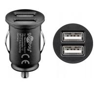 Goobay Caricatore Compatto da Auto/Camion 2 porte USB max.24W/4.8A Nero