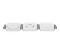 Goobay Caricatore Qi Wireless Caricabatterie 3in1 Stazione di Ricarica Pieghevol