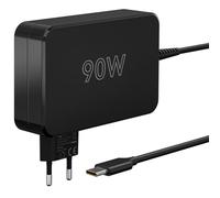 goobay Caricatore USB C da 90 W, con cavo e protezione contro il surriscaldamento per MacBook Pro, Lenovo ThinkPad, Chromebook / 65420