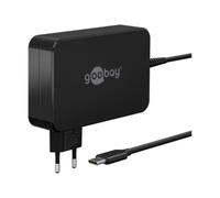 goobay Caricatore USB C da 90 W, con cavo e protezione contro il surriscaldamento per MacBook Pro, Lenovo ThinkPad, Chromebook / 65420