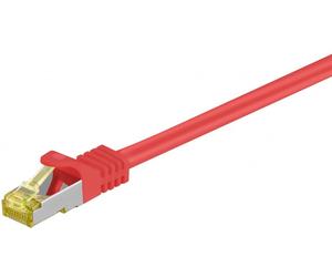 Goobay CAT 7, cavo di rete da 5 m Rosso Cat7 S/FTP (S-STP) - Nouvo