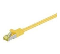 Goobay Cavo Patch RJ45 91674 – CAT 6A S/FTP (PiMF) con cavo CAT 7, Giallo, 30 m