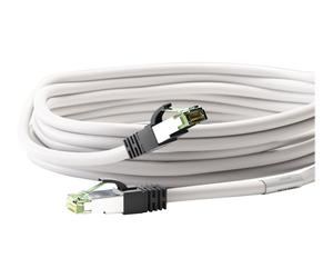 Goobay Cat 8.1 Patchkabel S/FTP PiMF Weiss Cavo Rete SFTP 5 m Rj-45 55127