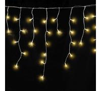 Goobay Catena Luminosa 400 Luci LED a Cascata Bianco Caldo IP44 con Timer