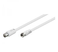 Goobay Cavo Antenna TV F/IEC M/M 2,5 mt
