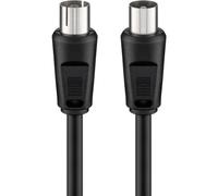 Goobay Cavo Antenna TV M/F 5,0 m nero