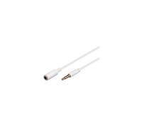Cavo prolunga Goobay Jack 3,5 mm 4 pin maschio/femmina 5 m bianco