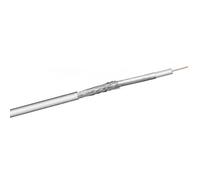 Goobay 27528 100 dB Cavo Coassiale, 2x Schermato, CCS, Bianco, 100 m Lunghezza del Cavo