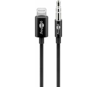 GOOBAY 66805 - Cavo di collegamento audio Lightning (3,5 mm), 1 m, nero