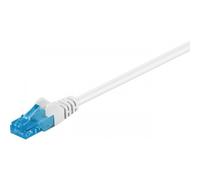 Goobay Cavo di rete Patch in Rame Cat. 6A Bianco U/UTP 0.5 m