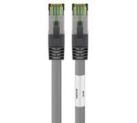 Goobay Cavo di rete Patch in rame Cat. 8.1 Grigio SFTP LSZH 1m