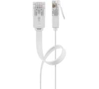 Cavo patch piatto Goobay U/UTP Cat6. CU. Bianco. 20 m
