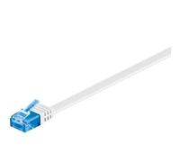 Goobay Cavo di Rete Patch Piatto in Rame Cat.6A UTP 1m Bianco