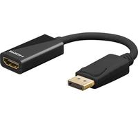 goobay Cavo DisplayPort - Adattatore DisplayPort a HDMI - Placcato in oro, per PC/Laptop a schermo esterno - Costruzione robusta, materiali di alta qualità, riproduzione di immagini a colori / 75270