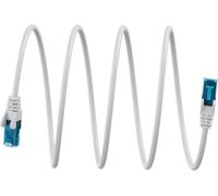 goobay Cavo LAN ultra flessibile, 20 m, cavo patch CAT 6A, U/UTP, bianco, conduttore in rame, rivestimento in TPE privo di alogeni, connettore RJ45, adatto per PoE/PoE+, superfici di contatto dorate