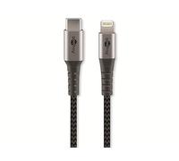 goobay Cavo Lightning Apple - Certificato MFi - Cavo tessile premium extra robus