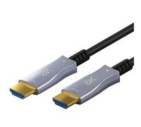 goobay Cavo ottico ibrido ad alta velocità HDMI/High Speed con 8K @ 60Hz e 4K @ 120Hz / 48Gbps, ARC (Audio Return Channel), HDCP / 30m, 65560