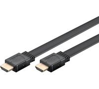 goobay Cavo piatto HDMI ad alta velocità con Ethernet 1 m / 8 K / 60 Hz - Ultra HD, HDR, eARC, 48 Gbps @ 4K / 120Hz, Dolby Atmos, DTS:X, perfetto per giochi, home theater e streaming, 77133