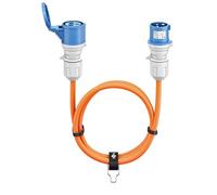 Goobay Cavo prolunga CEE 76228 – 5 m, spina e presa CEE con coperchio, IP44, per camper e caravan