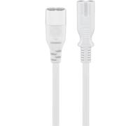 Goobay Cavo Prolunga di Alimentazione 2 poli C7/C8 2mt bianco