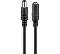 Goobay Cavo Prolunga di Alimentazione DC 2.1 mm 10m Nero