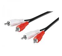 Goobay Cavo Prolunga Stereo RCA Chinch 2x RCA M/M 2,5 m