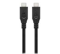 goobay Cavo USB-C Gen 4, 240 W, cavo di ricarica rapida, 20 Gbits, trasferimento dati (PD) / tipo C, cavo di ricarica Thunderbolt 3 e 4, per MacBook, iPad, HP, Dell / 0,5 m / 74186