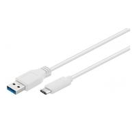 Goobay Cavo USB3.2 A Maschio USB-C™ Maschio 0,5m Bianco