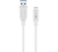 Goobay Cavo USB3.2 A Maschio USB-C™ Maschio 1m Bianco