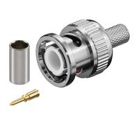 Goobay Connettore BNC Maschio a Crimpare per Cavo RG59/62