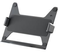 goobay Deluxe - Supporto per computer portatile da 11,6 a 17,3", max. 9 kg, per montaggio su un supporto monitor, VESA 75/100 mm, colore: Nero 70818