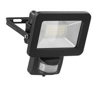 GB 53879 - Proiettore a LED con sensore, 20 W, nero, IP44, collegamento del