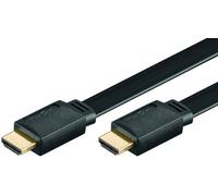 Goobay HDMI HiSpeed/wE 0300 G -FLAT (PL) cavo HDMI 3 m HDMI tipo A (Standard) Nero
