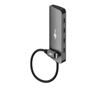 goobay Hub USB-C 10 Gbit/s, hub dati USB 3.2 Gen 2 con 4 porte USB-C, adattatore SuperSpeed+ in alluminio per MacBook, laptop, SSD NVMe e altro ancora - 76565