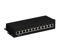 GOOBAY - I-PP 12-E-C6B - Pannello Patch 12 Porte Cat. 6 STP Nero