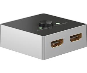 goobay Interruttore HDMI manuale HDMI Switch Box 2 a 1 (4K @ 60Hz)