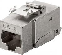 Goobay 90863 CAT 6 Presa RJ45 Keystone, STP, 250 MHz, Argento