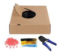 ver Kit Matassa U / utp Cavo Cat. 6 Rame 305m Rigido Completo Di Accessori Nero 305 Metri