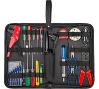FIXPOINT 45243 - Borsa portautensili e set per saldatore, 20 pezzi